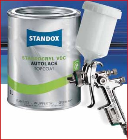 Standox 2K VOC Autolack  - Uni-Automobilserien -und RAL Farben - 0,5 Liter