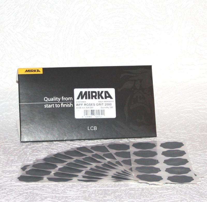 Mirka Schleifblüten 33/36mm P 2000 - Stickhaftung - 100 Stück